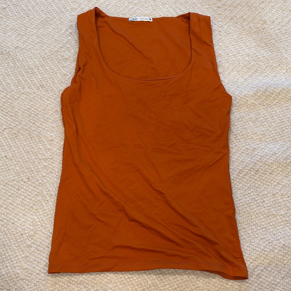 Zara Long Torso Tank Top